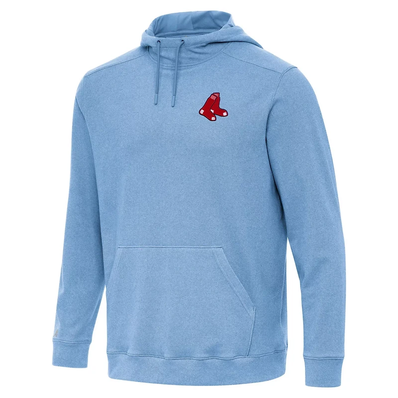 Antigua Heather Powder Boston Red Sox Cloud Pullover Hoodie