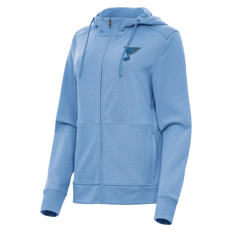 Antigua Heather St Louis s Seeker Full-Zip Hoodie
