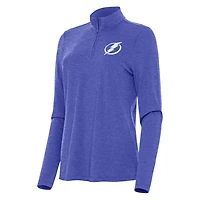 Antigua Heather Tampa Bay Lightning Bright Quarter-Zip Top