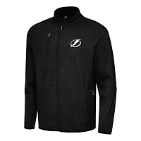 Antigua Heather Tampa Bay Lightning Hold-Up Full-Zip Tri-Blend Jacket