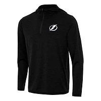 Antigua Heather Tampa Bay Lightning Tidy Quarter-Zip Hoodie