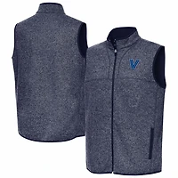 Antigua Heather Villanova Wildcats Fortune Full-Zip Vest