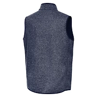 Antigua Heather Villanova Wildcats Fortune Full-Zip Vest