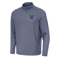 Antigua Heather Villanova Wildcats Subtle Quarter-Zip Sweatshirt