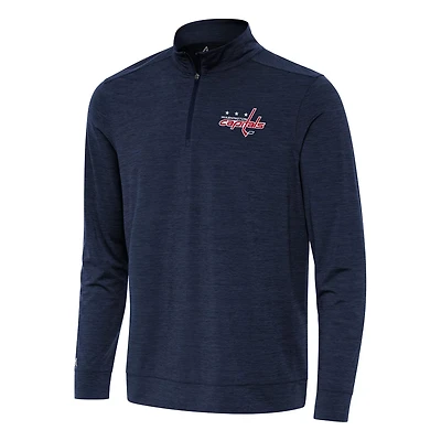 Antigua Heather Washington Capitals Bright Quarter-Zip Top