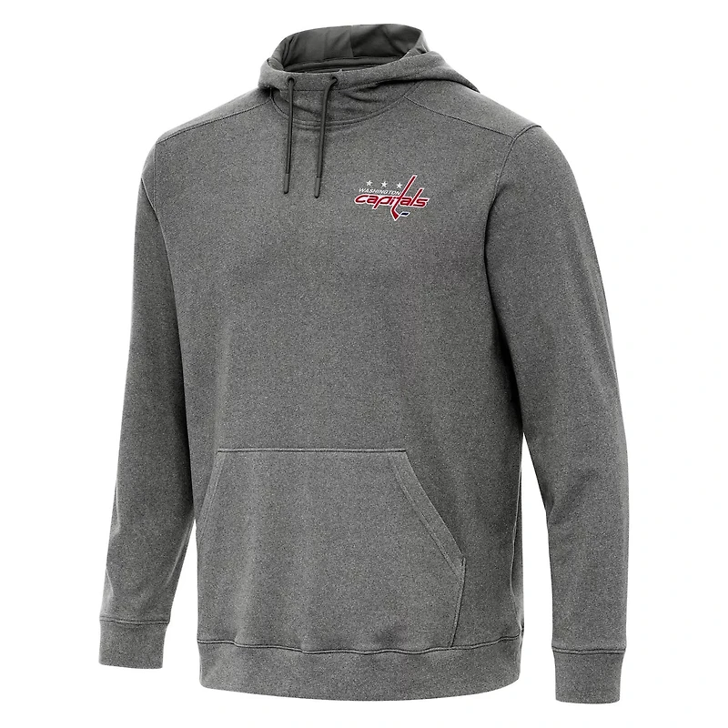 Antigua Heather Washington Capitals Cloud Pullover Hoodie