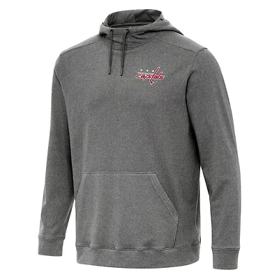 Antigua Heather Washington Capitals Cloud Pullover Hoodie