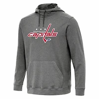 Antigua Heather Washington Capitals Cloud Pullover Hoodie
