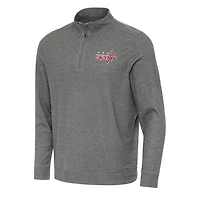 Antigua Heather Washington Capitals Subtle Quarter-Zip Sweatshirt