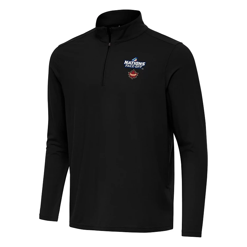 Antigua Hockey Canada 2025 4 Nations Face Off Intent Quarter-Zip Top