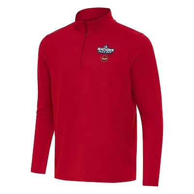 Antigua Hockey Canada 2025 4 Nations Face Off Intent Quarter-Zip Top