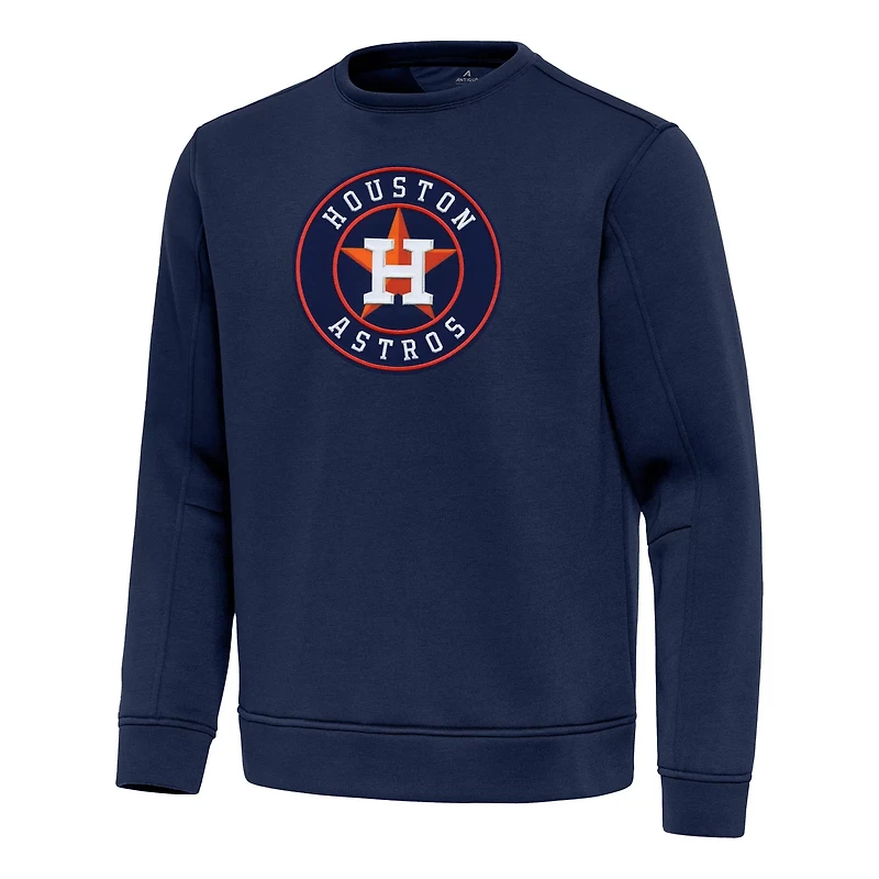 Antigua Houston Astros Relevant Lightweight Pullover Sweatshirt