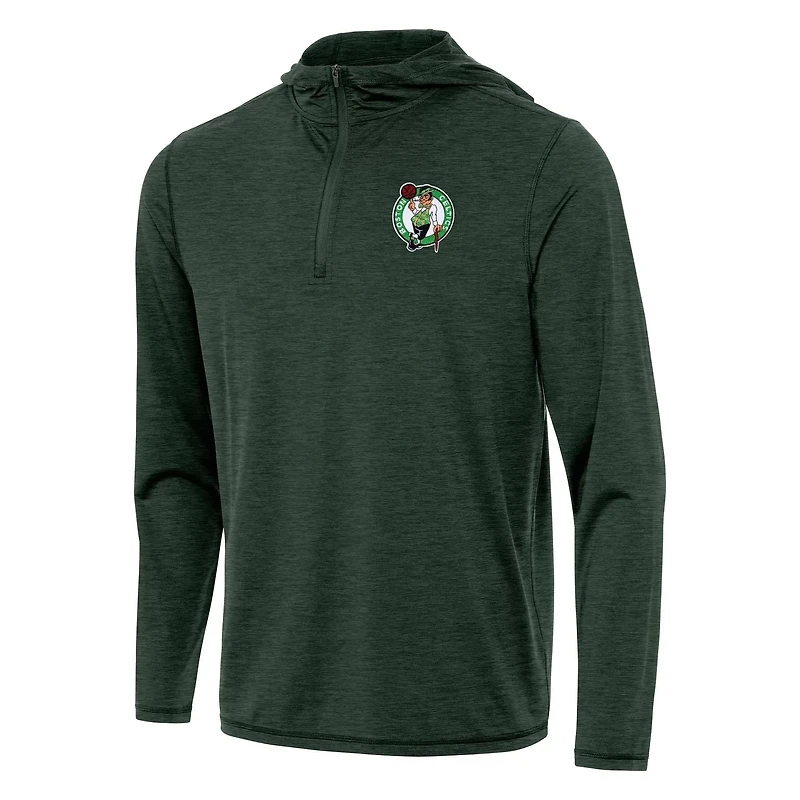 Antigua Hunter Boston Celtics Tidy Quarter-Zip Hoodie