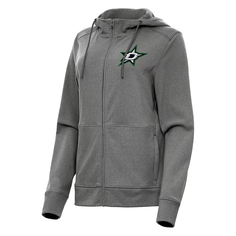 Antigua Hunter Dallas Stars Seeker Full-Zip Hoodie