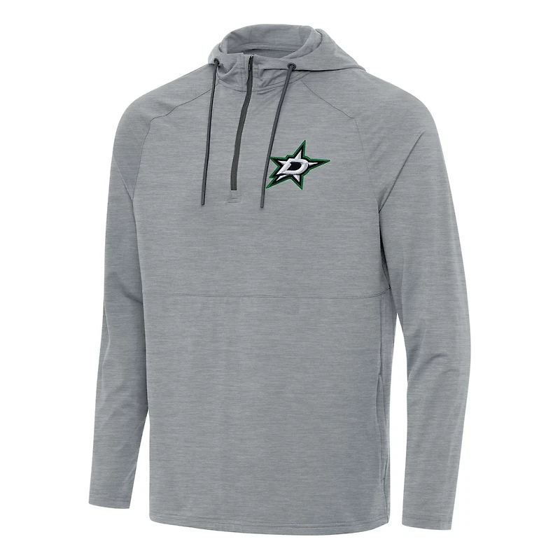 Antigua Hunter Dallas Stars Spikes Quarter-Zip Hoodie