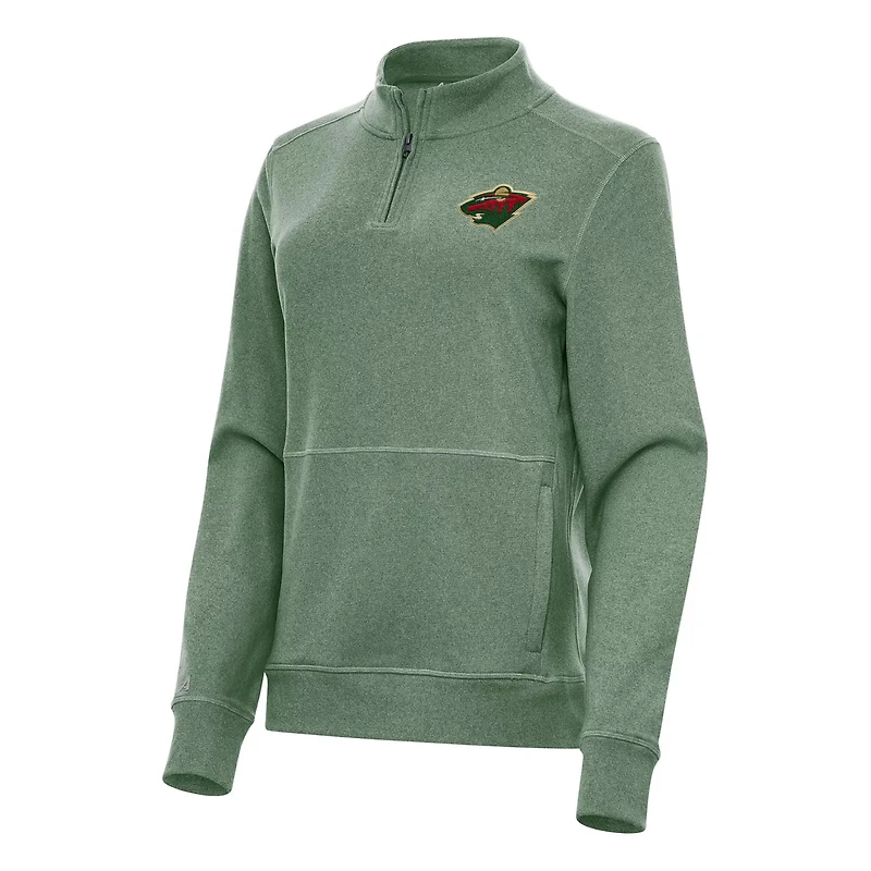 Antigua Hunter Minnesota Wild Crush Quarter-Zip Fleece Sweatshirt