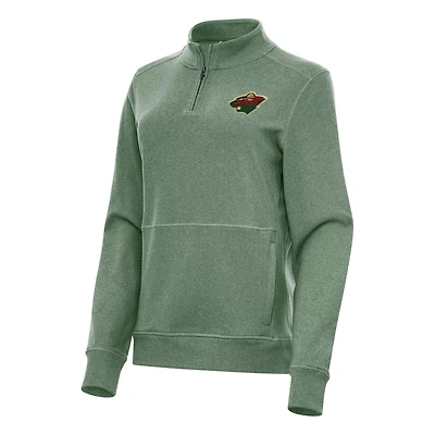 Antigua Hunter Minnesota Wild Crush Quarter-Zip Fleece Sweatshirt