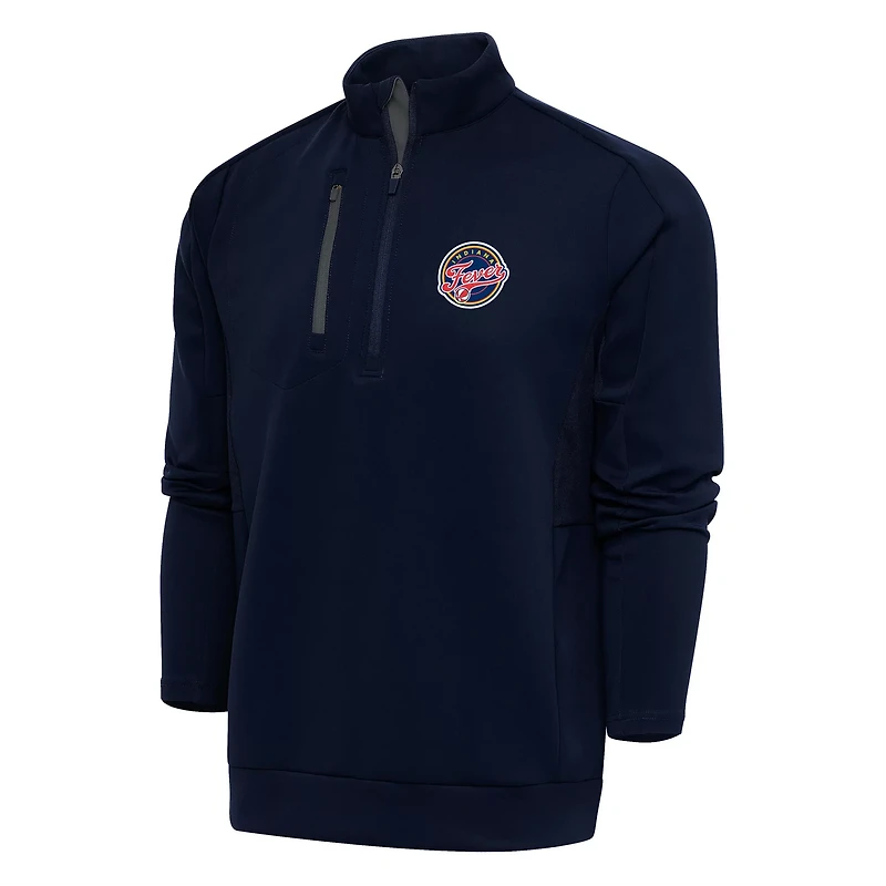 Antigua Indiana Fever Big  Tall Generation Quarter-Zip Jacket