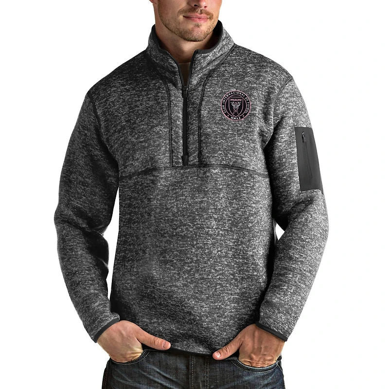 Antigua Inter Miami CF Fortune Quarter-Zip Pullover Jacket