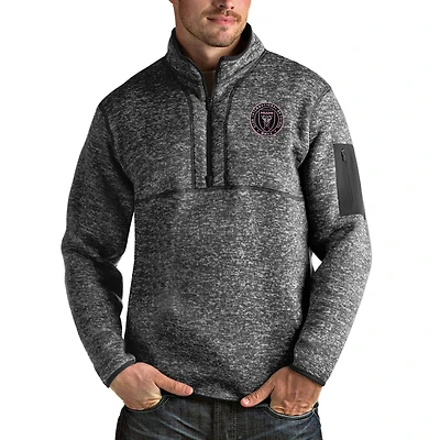 Antigua Inter Miami CF Fortune Quarter-Zip Pullover Jacket