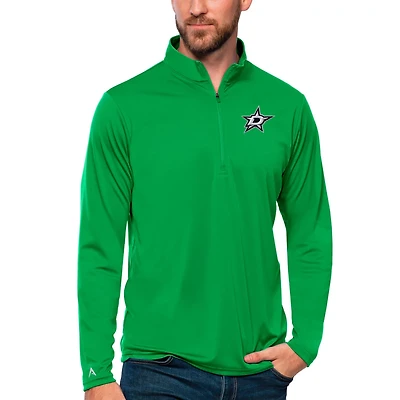 Antigua Dallas Stars Tribute Quarter-Zip Pullover Top