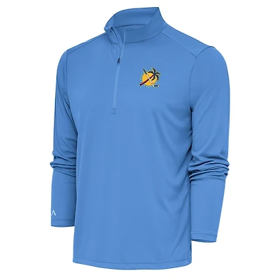 Antigua Light Florida Panthers Special Edition 20 Tribute Quarter-Zip Pullover Top