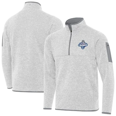 Antigua Los Angeles Dodgers Back-to-Back World Series Champions Fortune Quarter-Zip Pullover