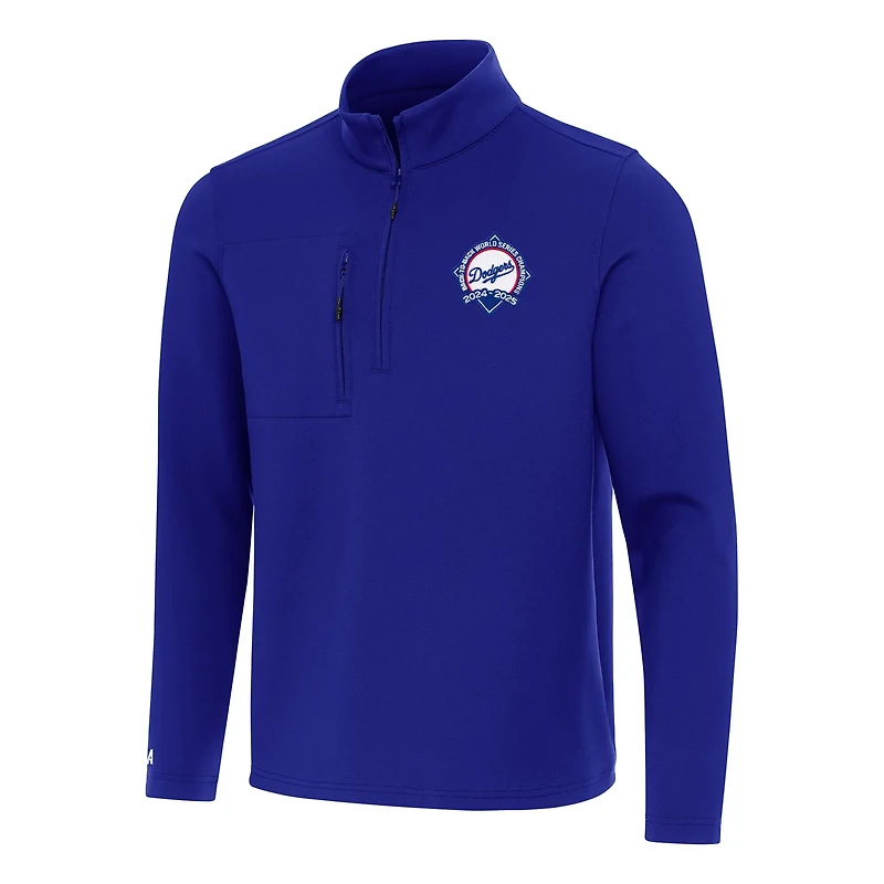 Antigua Los Angeles Dodgers Back-to-Back World Series Champions Insider Quarter-Zip Pullover