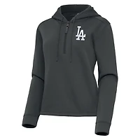 Antigua Los Angeles Dodgers Contemporary Quarter-Zip Hoodie