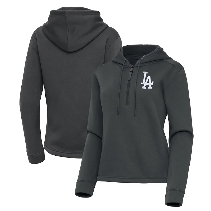 Antigua Los Angeles Dodgers Contemporary Quarter-Zip Hoodie