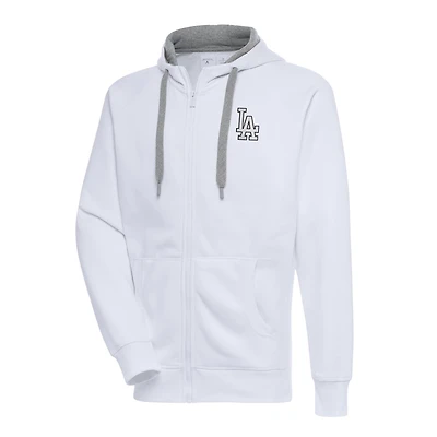 Antigua Los Angeles Dodgers Metallic Victory Full-Zip Hoodie