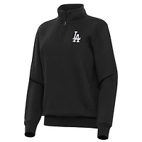 Antigua Los Angeles Dodgers Victory Quarter-Zip Sweatshirt