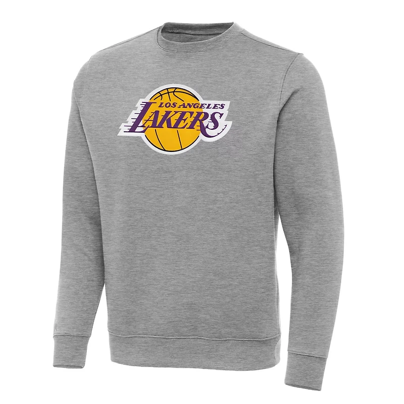 Antigua Los Angeles Lakers Big  Tall Victory Crew Neck Pullover Sweatshirt