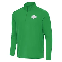 Antigua Los Angeles Lakers St Patrick's Day Intent Quarter-Zip Jacket