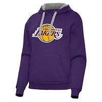 Antigua Los Angeles Lakers Victory Pullover Hoodie