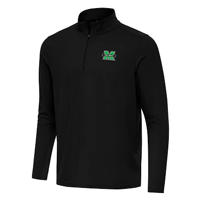Antigua Marshall Thundering Herd Intent Quarter-Zip Top