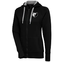 Antigua Memphis Grizzlies Brushed Metallic Victory Full-Zip Hoodie