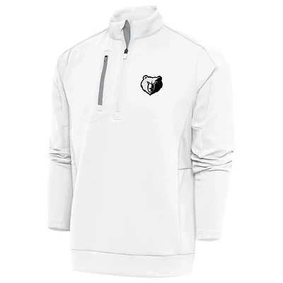 Antigua Memphis Grizzlies Metallic Logo Generation Quarter-Zip Top