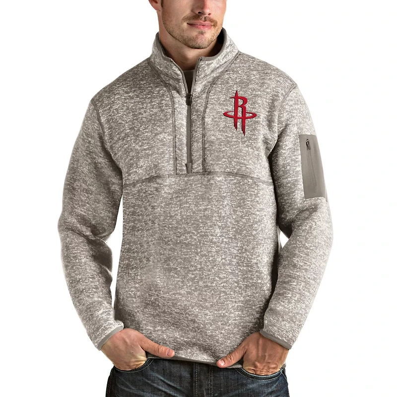 Antigua Men’s Houston Rockets Fortune 1/4-Zip Pullover Jacket