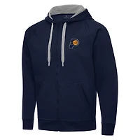 Antigua Indiana Pacers Big  Tall Victory Full-Zip Hoodie Jacket
