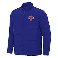 Antigua Men's New York Knicks Swelter Full-Zip Puffer Jacket