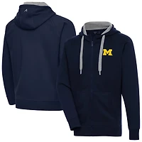 Antigua Michigan Wolverines Big  Tall Victory Full-Zip Hoodie