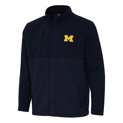 Antigua Michigan Wolverines Daily Fused Full-Zip Jacket