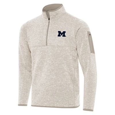 Antigua Michigan Wolverines Fortune Half-Zip Pullover Jacket