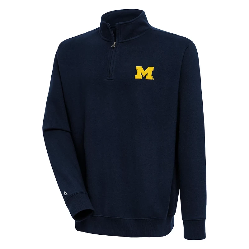 Antigua Michigan Wolverines Victory Quarter-Zip Pullover Top