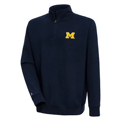 Antigua Michigan Wolverines Victory Quarter-Zip Pullover Top