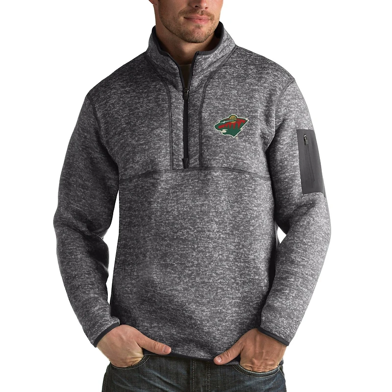 Antigua Minnesota Wild Fortune 1 2-Zip Pullover Jacket