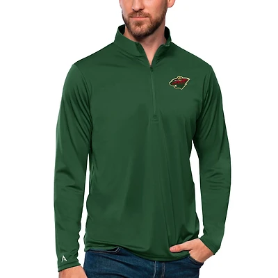 Antigua Minnesota Wild Tribute Quarter-Zip Pullover Top