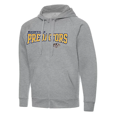 Antigua Nashville Predators Big  Tall Victory Full-Zip Hoodie