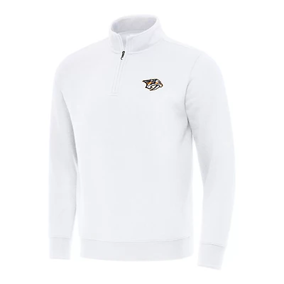 Antigua Nashville Predators Victory Quarter-Zip Mock Sweatshirt